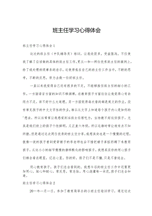 班主任学习心得体会.docx