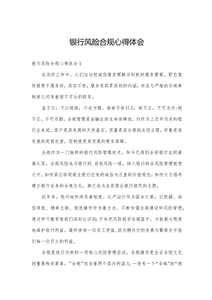 银行风险合规心得体会.docx