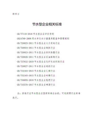 节水型企业相关标准及技术考核要求.docx