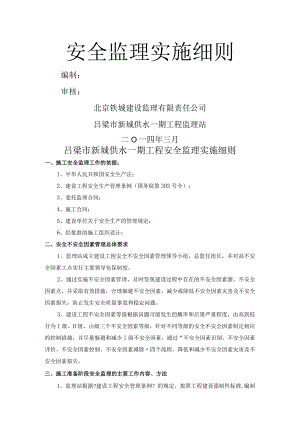 水厂安全监理实施细则.docx
