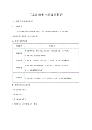 石家庄商业市场调研报告.docx