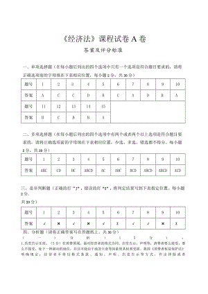 评分标准-A卷.docx