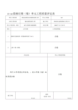 浆砌石挡土墙表7.22(底板）.docx