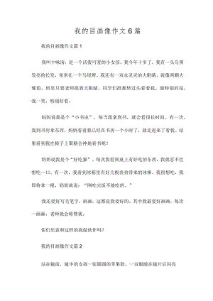 我的目画像作文6篇.docx