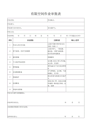 有限空间作业审批表.docx