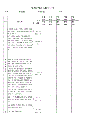 某医院分级护理质量检查标准.docx