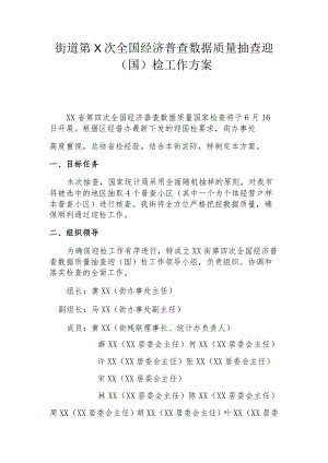 街道全国经济普查数据质量抽查迎（国）检工作方案.docx