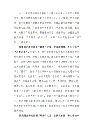 第二批教育研讨发言：第二批主题教育当合“围”成“势”范文两篇.docx