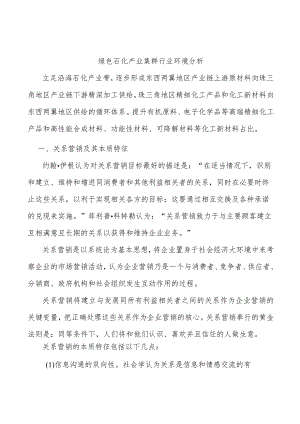 绿色石化产业集群行业环境分析.docx