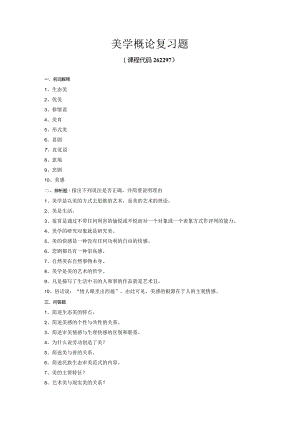 美学概论.docx