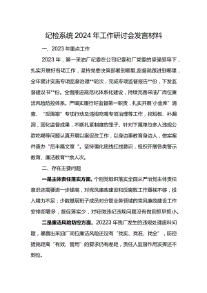 纪检系统2024年工作研讨会发言材料2.docx
