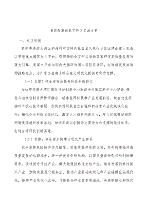 省级改革创新实验区实施方案.docx