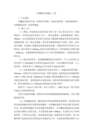 矿棉板吊顶施工工艺.docx