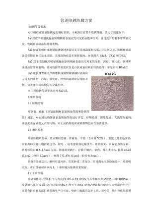 管道除锈防腐施工方案.docx