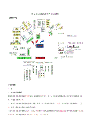 第3章走进溶液世界单元总结（解析版）.docx