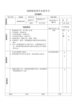 线路板检验作业指导书.docx