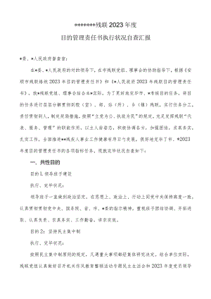 自查报告实现目标责任书.docx
