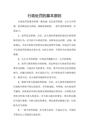 行政处罚的基本原则.docx