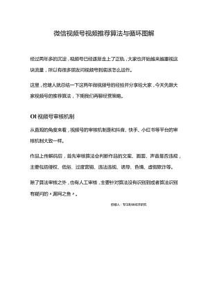 视频号视频推荐算法与循环图解.docx