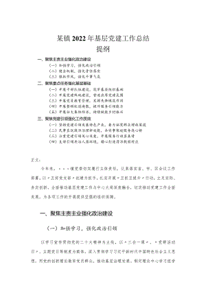 镇2022年基层党建工作总结.docx