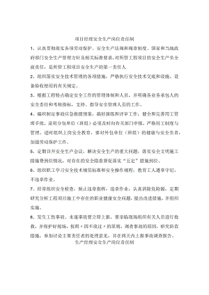 项目经理安全生产岗位责任制.docx