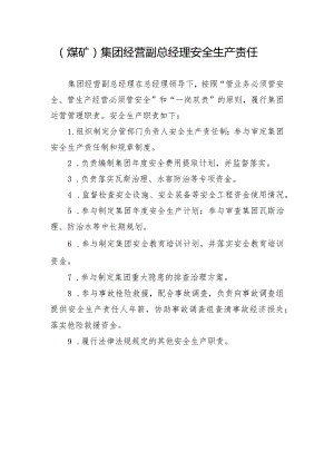 （煤矿）集团经营副总经理安全生产责任制.docx