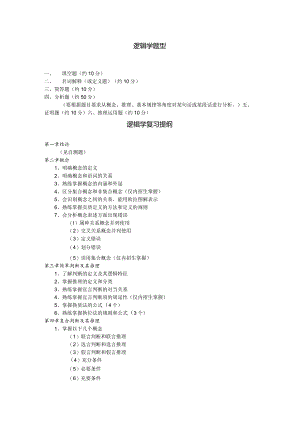 逻辑学复习资料.docx