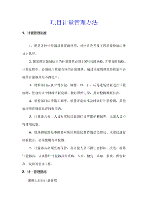 项目计量管理办法.docx