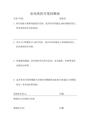 质控月度回顾表.docx