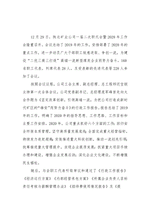 陕北矿业公司职代会会议精神宣贯材料.docx