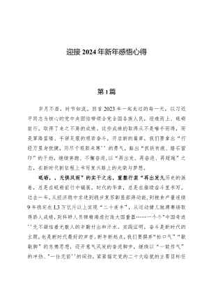 迎接2024年新年感悟心得4篇.docx