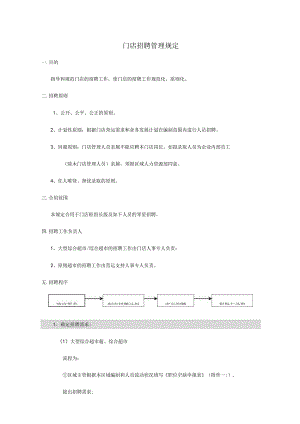 门店招聘操作准则.docx