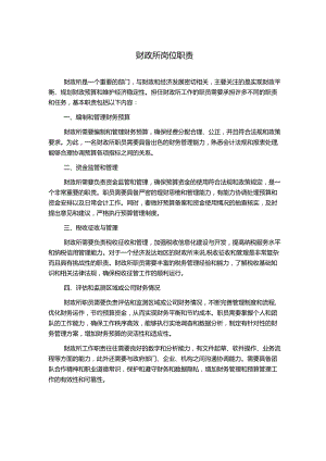 财政所岗位职责.docx