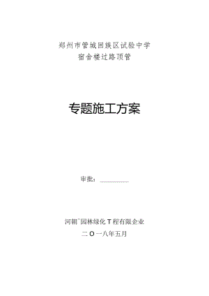 道路顶管施工解决方案.docx