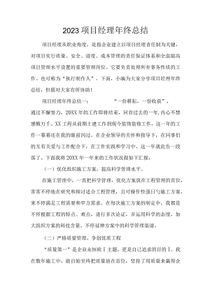 项目经理年终回顾.docx
