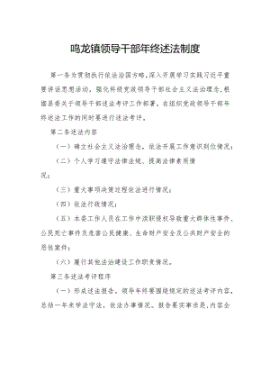 领导干部年终述法制度.docx