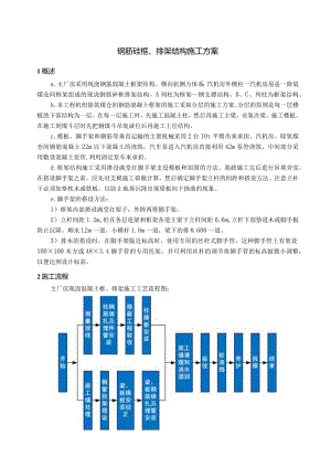 钢筋砼框、排架结构施工方案.docx