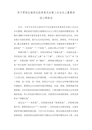 （8篇合编）学习贯彻全面深化改革委员会第三次会议上重要讲话心得体会（“干部要干、思路要清、律己要严”主题研讨交流材料）.docx