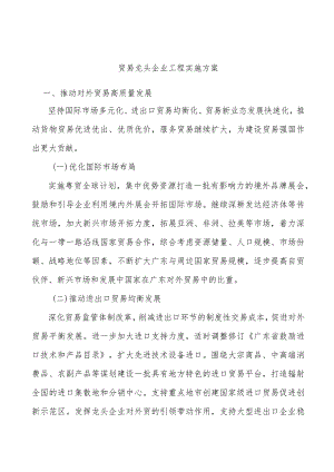 贸易龙头企业工程实施方案.docx