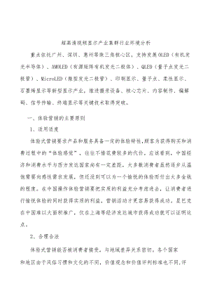 超高清视频显示产业集群行业环境分析.docx