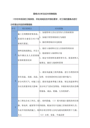 重难点分析及应对保障措施.docx