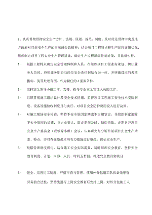 项目部实施安全生产责任制.docx