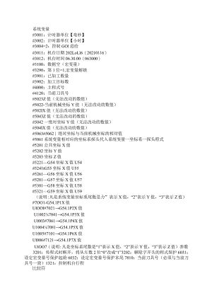 FANUC常用系统变量与FANUC常用CNC参数汇总.docx