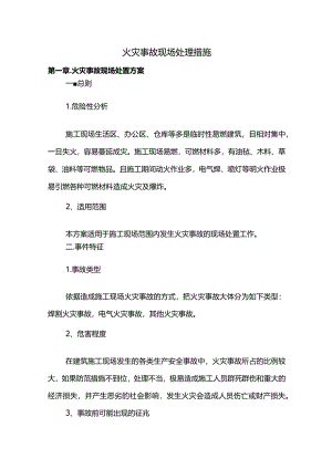 火灾事故现场处理措施.docx