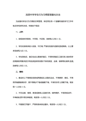 流洞中学学生行为习惯管理量化办法.docx