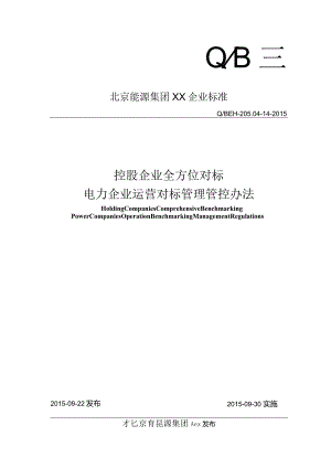 X控股企业全方位对标电力企业运营对标管理办法.docx