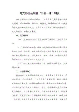 党支部例会制度“三会一课”制度.docx