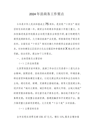2024年县商务工作要点.docx