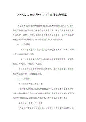 大学突发公共卫生事件应急预案.docx