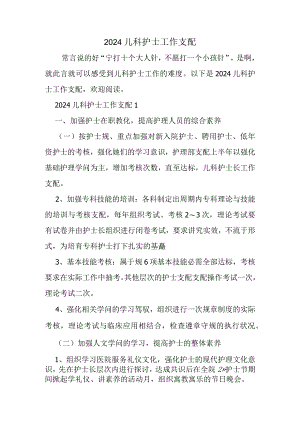 2024儿科护士工作计划.docx